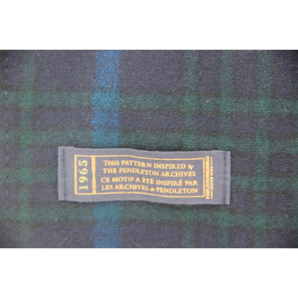 Pendleton Womens 12 Virgin Wool Blazer Jacket 1965 Plaid Green Blue Academia - Picture 13 of 16